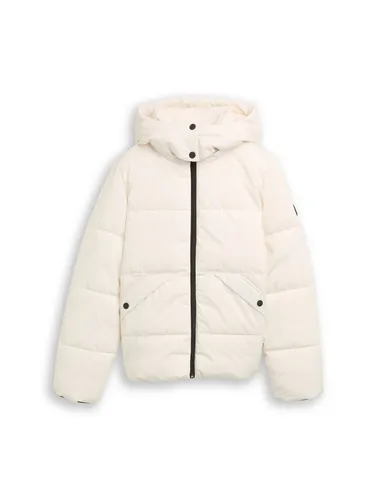 TOM TAILOR Mädchen Jacke 1047567 - Wasserabweisend und Winddicht - Funktionsjacke aus recyceltem Polyester, mit abnehmbarer Kapuze und Fleece-Einsatz für optimalen Kälteschutz. Ideal für kalte Tage.