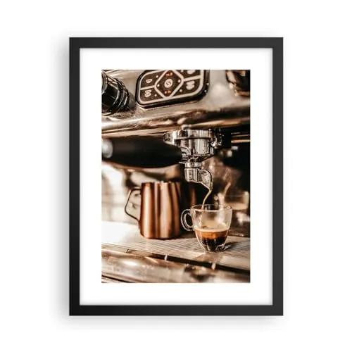Poster Schwarzrahmen Kaffee Äußern Kaffeehaus Deko 30x40cm Wandposter Art Prints Wandbilder Dekoration Wohnzimmer Schlafzimmer Küche Wanddeko Bild Wand Kunstdruck Modern Wall Art Decor P2BPA30x40-6099