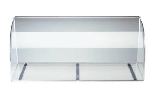 APS 11888 Vitrine/Thekenaufsatz 63,5 x 25 cm - Vitrine für Verkaufstheke, glasklar und rutschfest, ideal für die Präsentation von Speisen in Kantinen und Gastronomie.
