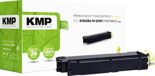 KMP TK-5270Y Kompatible Kyocera Tonerkartusche Gelb - Toner für Kyocera Drucker, kompatibel und mit einer Seitenleistung von ca. 6000. Ideal für effizientes Drucken in hoher Qualität.