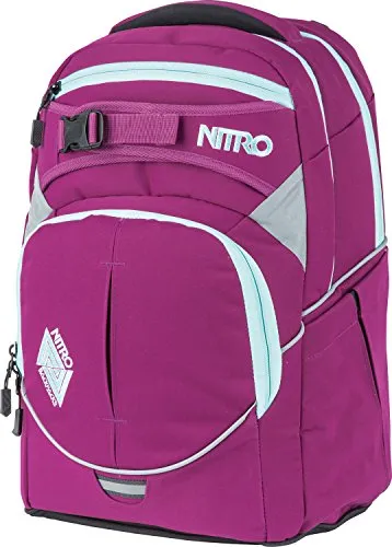 Nitro Superhero Schulrucksack - 30 L, ergonomisch mit abnehmbarem Hüftgurt und Thermotasche für frische Snacks