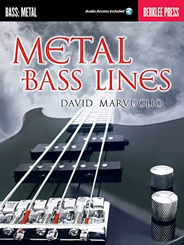 Metal Bass Lines (Berklee Guide): Songbook für Bass-Gitarre - Noten für Gitarre & Zupfinstrumente mit Online Audio, ideal für Bassisten, die ihre Technik im Metal-Genre verbessern möchten.
