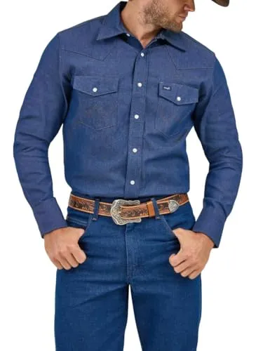 Wrangler Herren Western-Arbeitshemd Firm Finish von Wrangler