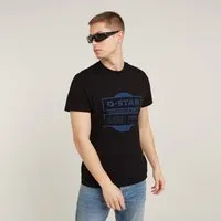 G-STAR Herren Originals Underground T-Shirt Schwarz - T-Shirt für Herren mit geripptem Ausschnitt und stylischem G-Star RAW Grafikprint, bietet eine bequeme Passform für den Alltag.