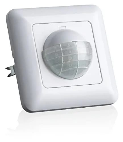 SEBSON Bewegungsmelder Innen Unterputz - 2er Set - Bewegungsmelder für den Innenbereich mit programmierbarem IR Sensor, 10m Reichweite und ideal für LED Lampen. Perfekt für effiziente Beleuchtung in Ihrem Zuhause.