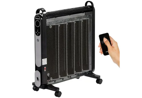 Arebos Konvektor Elektroheizung 2000 W - Mobiler Heizlüfter mit Fernbedienung - Konvektor für Räume bis 24 m², kombiniert Infrarotstrahlung und Konvektionswärme für effiziente, geruchlose Beheizung. Mit 24-Stunden-Timer und sicherem Überhitzungsschutz.