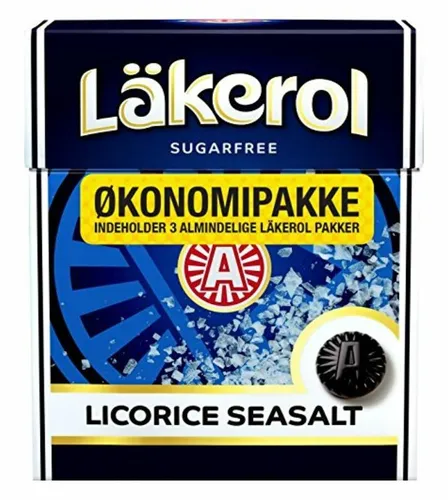 SCHWEDISCHE MALACO LÄKEROL LICORICE SEASALT BIG PACK - 75g - ZUCKERFREI -