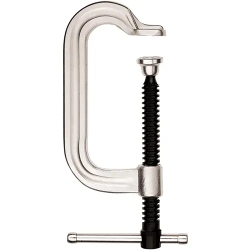 Bessey C-Zwinge VC3 - 75mm Spannweite - Schraubzwingen mit einer Spannkraft von bis zu 13.000 N, gefertigt aus bruchsicherem legiertem Stahl für optimale Stabilität und Langlebigkeit.