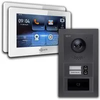 Goliath Intercom Video-Türsprechanlage - 2-Draht BUS für Mehrfamilienhäuser - Hochmoderne 2-Draht BUS Video-Türsprechanlage mit HD-Kamera, RFID und Interkom-Funktion für höchste Sicherheit und Benutzerfreundlichkeit in Ihrem Zuhause oder Gewerbe.