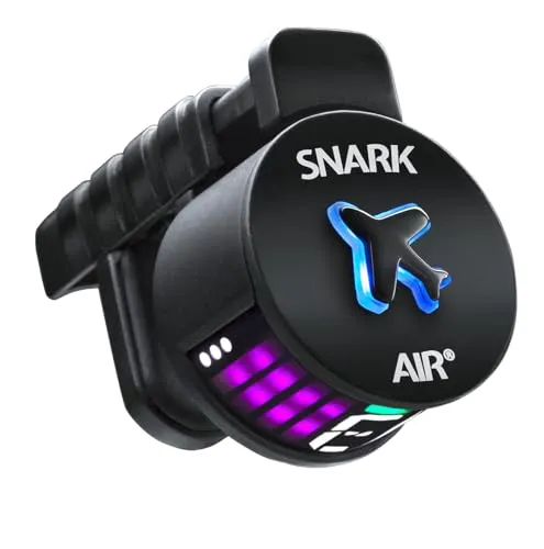 DANELECTRO Snark AIR-1 Super Tight Wiederaufladbarer Clip-on Tuner - Stimmgerät für Musiker, mit wiederaufladbarem Akku und super präziser Stimmgenauigkeit für alle Instrumente.