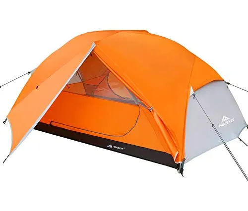Forceatt Zelt 2 Personen - Ultraleichtes Camping Zelt mit 2 Türen - Kuppelzelte, wasserdicht und winddicht für 3-4 Saisons, ideal für Trekking und Camping. Leichtes Design (2,5 kg) und schnelle Montage in nur 3 Minuten.