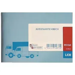 König & Ebhardt Fahrtenbuch 953K40 Hellblau 14,8 x 10,5 cm 40