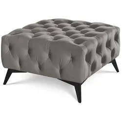 S-STYLE Hocker Wilhelm in Grau – Komfortabel und Stilvoll
