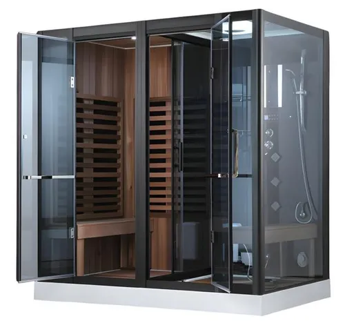 Produktbild Wellness-Sauna mit Multifunktionsdusche 200x130 cm