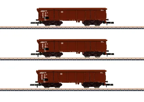 Märklin 86682 Z 3er-Set Rolldachwagen Tams 886 der DB - Modelleisenbahn Reisewaggons, detailgetreues Design der Deutschen Bundesbahn in Epoche IV