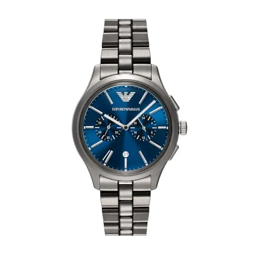 Emporio Armani Herrenarmbanduhr mit Chronograph und 42mm Gehäuse