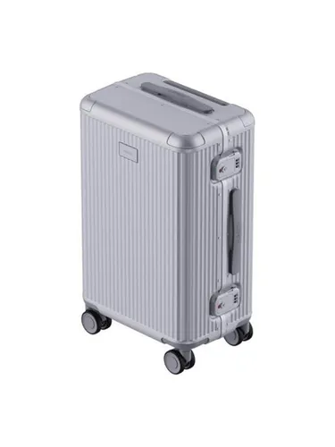 Xiaomi Aluminum Frame Rolling Suitcase 65 cm - Silver - Kamerataschen mit robuster Aluminiumrahmen-Konstruktion und leichter, harter Schale aus Polycarbonat für optimalen Schutz und eleganten Stil.