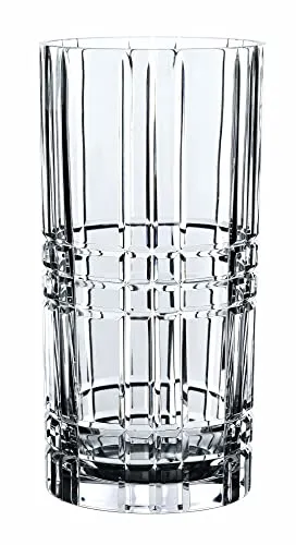 Nachtmann Square Vase, 28 cm - Elegante Kristallglasvase - Vase aus brillantem Kristallglas, spülmaschinenfest und bruchfest. Ideal für festliche Anlässe oder als Geschenk. Modernes Design mit klarer Formsprache.