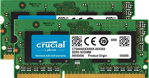 Crucial 16GB Kit (8GBx2) DDR3L 1866 MT/s (PC3-14900) SODIMM 204-Pin Speicher für Mac - CT2C8G3S186DM