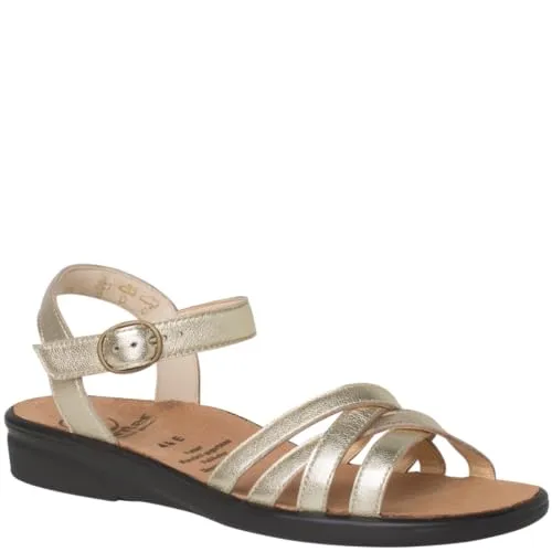 Ganter Damen Sonnica Sandale Platin 36 EU X-Schmal in silber von Ganter