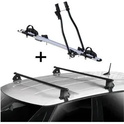 Fahrradträger SAGITTAR + Dachträger VDP EVO für Audi A3 Sportback (8P) 2004-2012 - Praktisches Set aus Fahrradträger und Dachträger für Audi A3 Sportback (8P) 5-Türer. Einfache Montage, geeignet für alle Fahrradtypen bis 15 kg, inklusive aller Befestigungsteile.