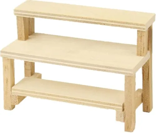 FADEDA Marktstand klein/Höhe:7 cm/handbemalt/detailgetreue Krippen Figuren - Weihnachten Tisch Dekoration Krippe Zubehör