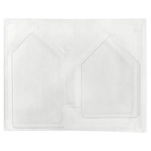 Rayher Hobby 36059000 Gießform 2 Häuser, Tiefe 3 cm, Pet, Beton Gießformen, ideal zum Ausgießen mit Kreativ-Beton, Raysin-Gießpulver, Wachs, Seife, Transparent, 13,5-16,5 cm