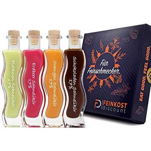 Geschenkset BOX | 4 x 100ml | Schokoladensahnelikör 17% vol.