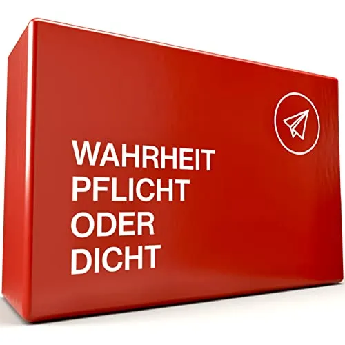 – Wahrheit Pflicht Oder Dicht - Trinkspiel - Das Partyspiel, Gesellschaftsspiel für Erwachsene, Kartenspiel, Geschenk ab 18