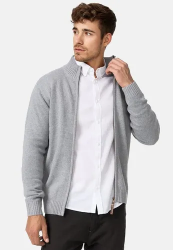 Indicode Herren INLut Strickjacke mit Stehkragen - Strickjacke für Herren mit robustem Stehkragen, ideal für kühle Tage. Vielseitig kombinierbar für Freizeit, Büro oder Reisen – Stil und Komfort in einem!