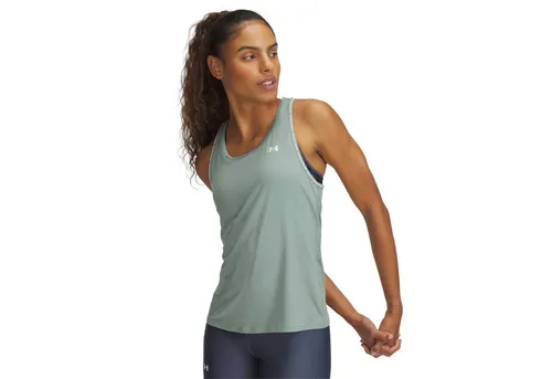 Under Armour Damen Tech Knockout Tank Top - Silica Green/White, XX-Large - Activewear-Tanktops für Damen mit extrem weichem, atmungsaktivem Stoff und schnelltrocknendem Material für optimalen Komfort beim Training.