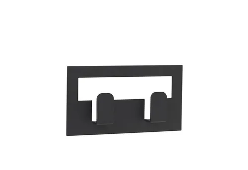 blomus Handtuchhaken Blomus Vindo Doppelhandtuchhaken schwarz 64179