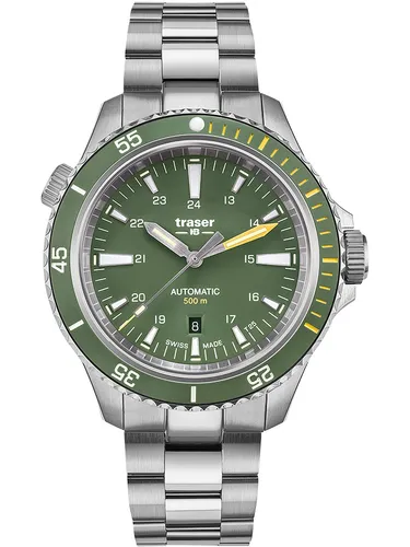 Traser H3 110328 P67 Diver Automatik Green Herrenuhr 46mm