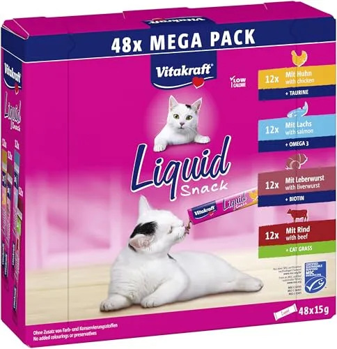 Vitakraft Liquid Snack Big Pack 48x15 g von Vitakraft