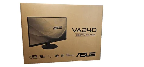 ASUS VA24DQ 23.8” Monitor, 1080P Full HD, 75Hz, IPS, Adaptive-Sync/Freesync