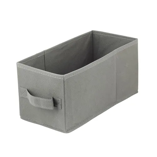 lavita Aufbewahrungsbox | faltbare Aufbewahrung Boxen 15 x 31 x 15 cm | Schubladen-Organizer Box| Ordnungssysteme für Kleidung | Kleideraufbewahrung & Organisation | dunkelgrau | 1 stück