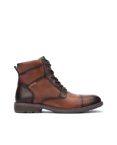 Pikolinos Stiefeleten York für Männer in Olmo - Wanderschuhe aus hochwertigem Leder, vereinen elegantes Design mit komfortablem Sitz – ideal für jeden Anlass.