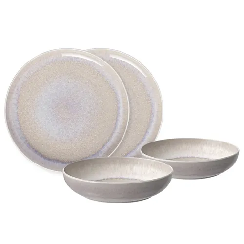 like. by Villeroy & Boch Tafel-Set Perlemor Sand 4er Set in beige von like. by Villeroy & Boch