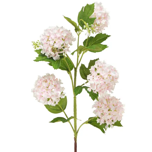 Schneeball Kunstblume Rosa Weiß 78cm 2er Set - Sonstige Dekoration mit realistischen Farben und flexiblen Zweigen für individuelle Gestaltung, ideal für frische Akzente in jedem Raum oder bei besonderen Anlässen.