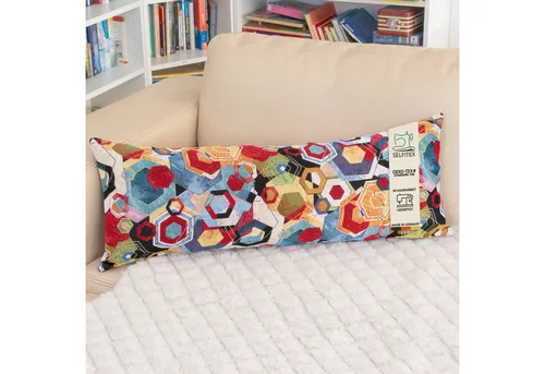 Selfitex Dekokissen extra lang, inkl. Füllkissen, 35x90, Dekokissen mit buntem Muster, Gobelin Polsterstoff mit satten Farben