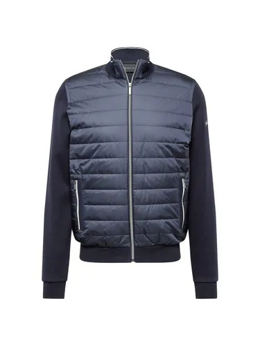 Sweatjacke von bugatti - Gr. L, marine, mit Logobadge und sicheren Reißverschlusstaschen für höchsten Tragekomfort