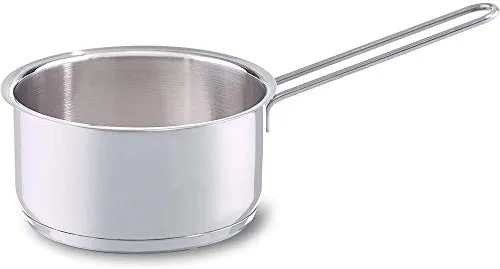 Fissler Häppchen Edelstahl-Stielkasserolle (Ø 14 cm) - Ideal für alle Herdarten - Kasserolle aus robustem 18/10 Edelstahl, perfekt für Saucen und kleine Portionen. Optimaler Wärmeübergang dank superthermic Boden, pflegeleicht und komfortabel.