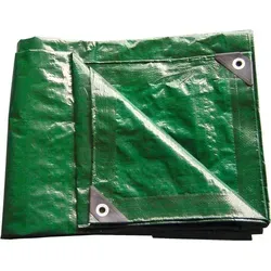PE Gewebe-/Abdeckplane grün 90 g/m2 2x2 mtr