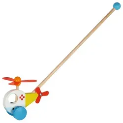 GOKI Holz Schiebefahrzeug Helikopter