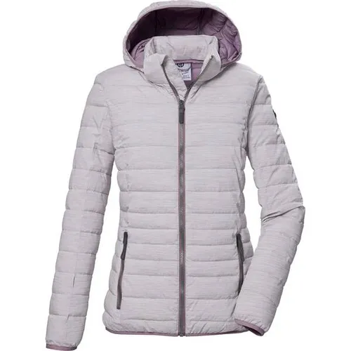 G.I.G.A. DX Damen Steppjacke mit abzippbarer Kapuze - Funktionsjacke in pflaume, wasserabweisend und winddicht mit PFAS-freier Imprägnierung, ideal für aktive Frauen, die Wert auf Nachhaltigkeit legen.