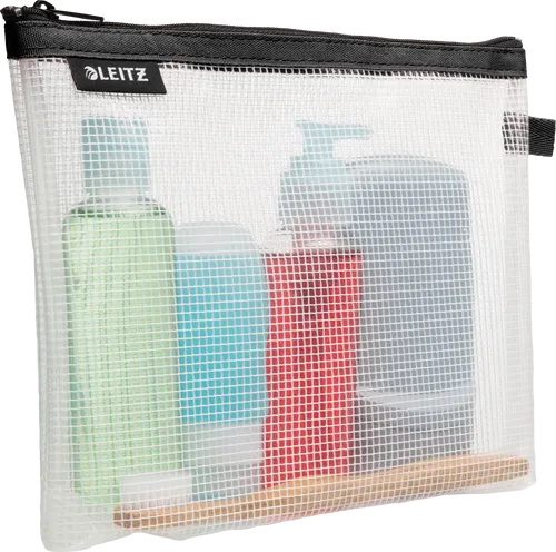 LEITZ 40140095 - Traveller Zip-Kosmetikbeutel WOW schwarz