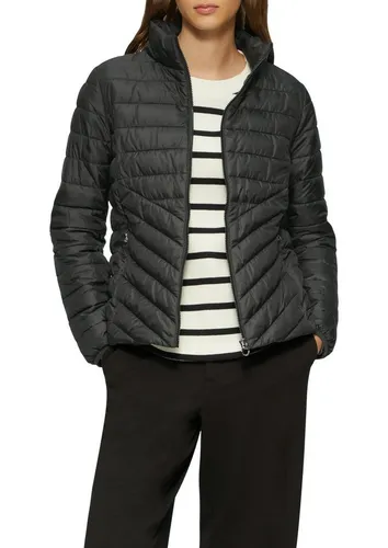 s.Oliver Outdoorjacke mit Strukturmuster, Gr. 46, BLACK - Funktionsjacke für aktive Frauen, pflegeleicht und schnell trocknend, ideal für Spaziergänge und Outdoor-Aktivitäten.