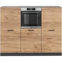 Vicco Küchenzeile R-Line Anthrazit Eiche mit Backofen von Vicco