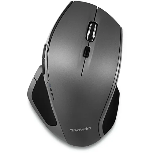 Verbatim Deluxe Maus - Kabellos 2,4 GHz mit 8 Tasten, 1600 DPI und Blue LED-Technologie für präzises Arbeiten