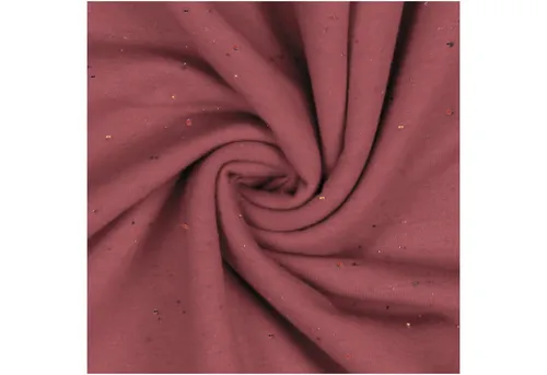 maDDma Stoff 0,5m Sweat-Stoff Cosy Colours Meterware Sweatstoff Sweat Farbwahl, 038 - altrosè